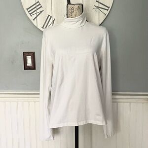 Tommy Hilfiger White Long Sleeve Turtle Neck Shirt Size Women's XL